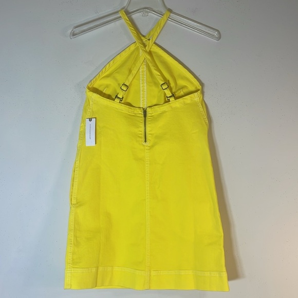 Anthropologie Yellow Halter Mini Dress - Picture 9 of 13